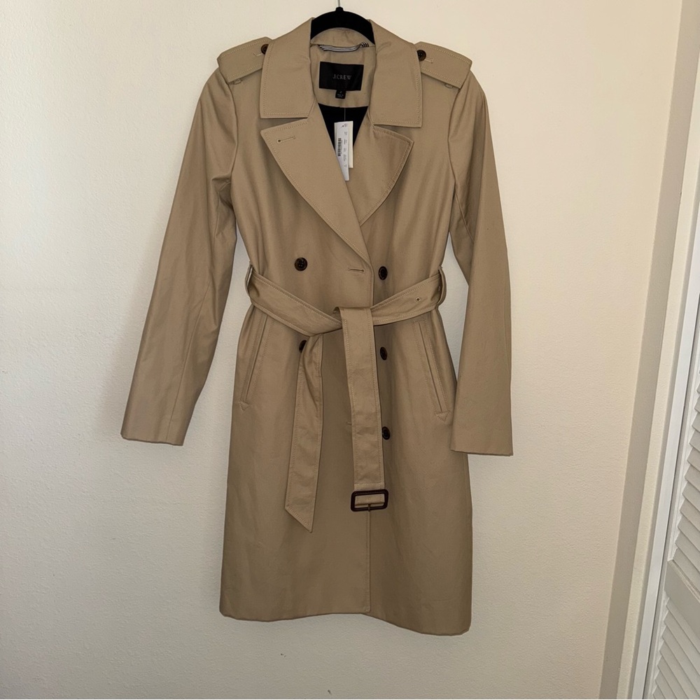 J.Crew 2011 Icon Trench Coat NWT Size 2